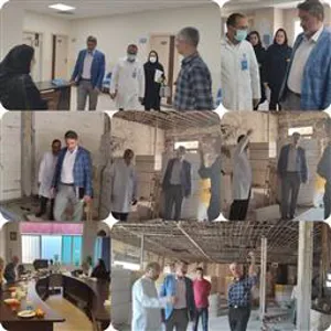 بازدیدآقای دکتراحمدیان معاون محترم درمان وآقای دکتراحمدزاده وخانم دکتریوسفی